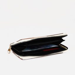 Кошелёк на молнии, бежевый