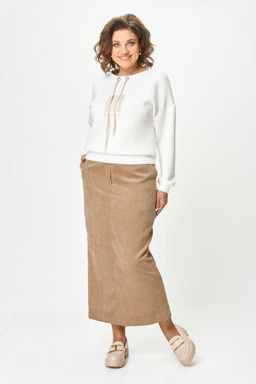 Костюм Michel Chic 1439 бежевый, белый