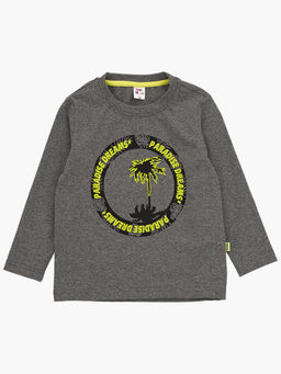 Лонгслив для мальчика с принтом UD 7752 граф.меланж - Mini maxi фото 3