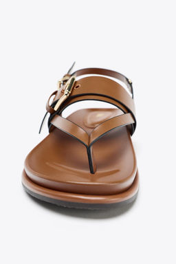 STRAPPY BUCKLE SANDALS - Zara фото 4