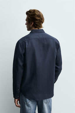 CAMISA REGULAR FIT 100% LINO / Blanco - Zara фото 3