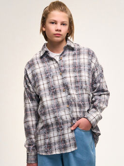 Рубашка серый CN25113FL1 - Nota bene фото 9