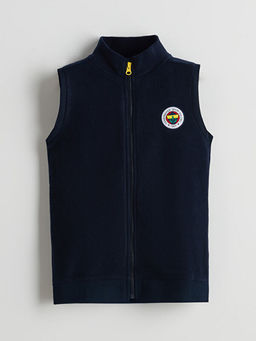 Dik Yaka Fenerbah?e Bask?l? Polar Erkek ?ocuk Yelek