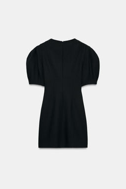 SHORT DRESS WITH GLOBE SLEEVES