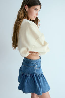 Falda denim con vuelo - H&m фото 6