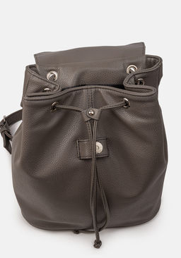 Рюкзак Модель №1581 | кожзам | гладкий | серый | Р921-9 | 33005 - L-craft фото 6