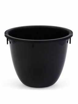 Кашпо для цветов Жемчужина, 7 л, d=36 см, h=22 см, пластик, со вставкой, цвет графитовый - Simaland фото 4