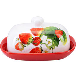 26342 Маслёнка с крышкой Клубника LR (х24) - Mayer&boch фото 2