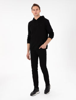 Siyah Regular Fit Kap__onlu __i Polarl_ Sweatshirt - Pierre cardin фото 4