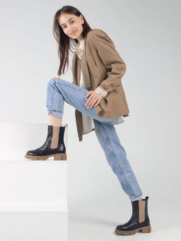 Челси 360.P.21074nut. черный макс какао/Байка