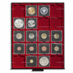 Капсула квадратная QUADRUM для монет диаметром 36 мм LEUCHTTURM 309045