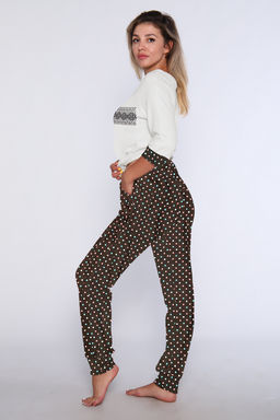 Женский домашний костюм с брюками 66