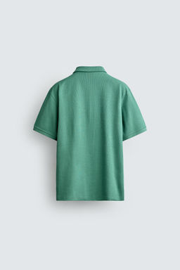 POLO REGULAR FIT ESTRUCTURA / Verde fuerte - Zara фото 8