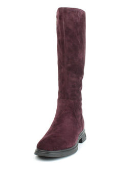 02-FJ632-2M BURGUNDY Сапоги зимние женские (натуральная замша, натуральный мех) - Фабричный китай фото 8