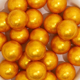 Кондитерская посыпка Шарики №5, золотая, 50 г