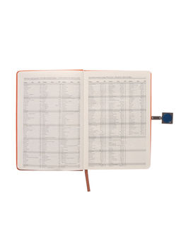 Ежедневник недатированный А5, с хлястиком, 96 листов, в линейку, пвх, оранжевый - Simaland фото 6