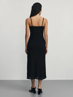 Платье миди из фактурной вязки / Zarina  фото 5