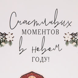 Цена за 2 шт. Пакет подарочный новогодний ламинированный «Счастливых моментов», ML 23 х 27 х 11.5 см