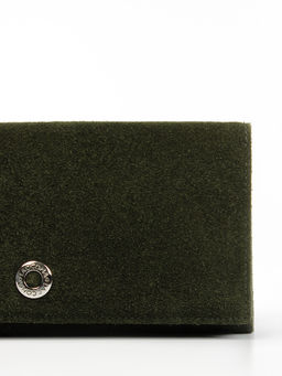 LACCOMA кошелек LA-1071-Z-темно-зеленый натуральная замша  фото 3