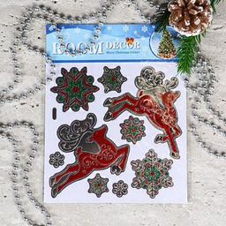 Наклейка новогодняя 18х23 Новый год / 610-278 /уп 12/300/ - Галеонтрейд фото 4