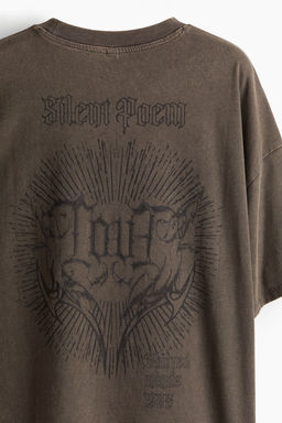 Camiseta oversize con motivo - H&m фото 5