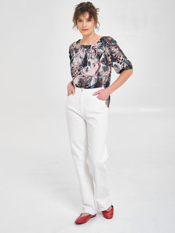 Блуза с открытыми плечами - Marchello marchellini фото 10