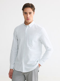 Regular Fit ?izgili Erkek G?mlek