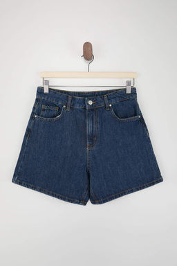 Koyu Mavi %100 Pamuklu Sort & Bermuda TWOSS26SR00054