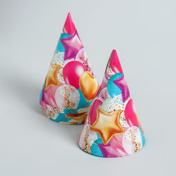 Набор бумажной посуды С днём рождения. Шары, 6 тарелок, 6 стаканов, 6 колпаков, 1 гирлянда - Страна карнавалия фото 6