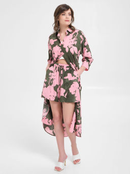 Шорты из вискозы с принтом