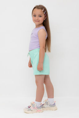 Шорты Crockid КР 400548 зеленый футер  фото 3