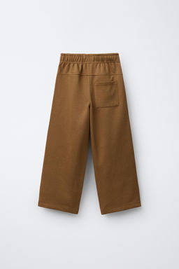 STRAIGHT-LEG PLUSH TROUSERS WITH LABEL - Zara фото 2