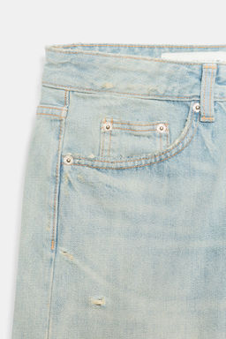 BERMUDA REGULAR DENIM TRF TIRO MEDIO / Azul claro - Zara фото 9