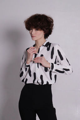 Рубашка чёрно-белая - Martichelli фото 2