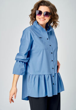 Блуза EVA GRANT 7080-1 голубой