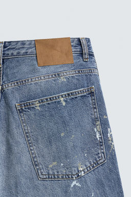 BAGGY FIT JEANS WITH PAINT SPLATTER - Zara фото 10