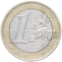 Монета 1 евро 2014 года Латвия