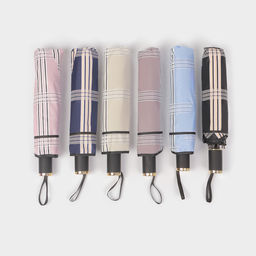 Зонт механический Линии, эпонж, 3 сложения, 8 спиц, R = 47 см, цвет МИКС - Simaland фото 9