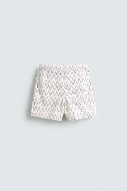 GEOMETRIC PRINT MID-LENGTH SWIMMING TRUNKS - Zara фото 2