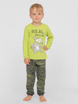 CSKB 50073-36 Комплект для мальчика (джемпер, брюки),лайм