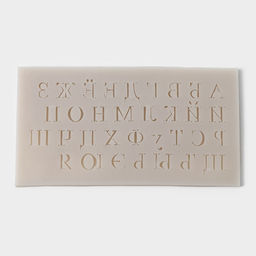Цена за 3 шт. Молд для заливки «Алфавит», 33 ячеек, силикон, 16×8.5×0.6 см, розовый