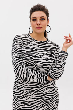 Платье ANELLI 1498 зебра классик  фото 3