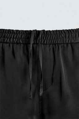 RELAXED FIT SATIN BERMUDA SHORTS - Zara фото 19