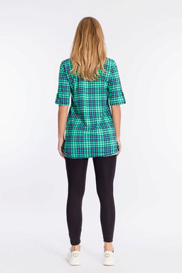 Рубашка М320117г Клетка - Елена фото 3