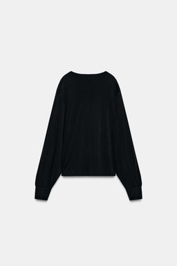 CHAQUETA FLUIDA BOTONES / Negro - Zara фото 7