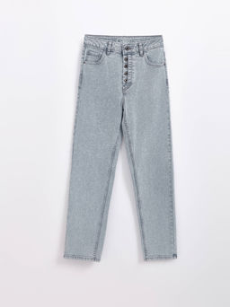 CONTE CON-617 Джинсы mom fit с застежкой на пуговицы vintage-grey