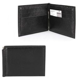 Зажим для купюр Croco-зк-301 (6 карм) натуральная кожа черный матовый (3) 229809