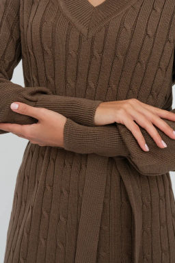 ЗЛАТА Платье М 2991/кофе