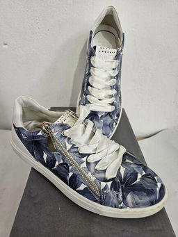 Marco Tozzi Полуботинки с цветочным принтом р.37 голубой.