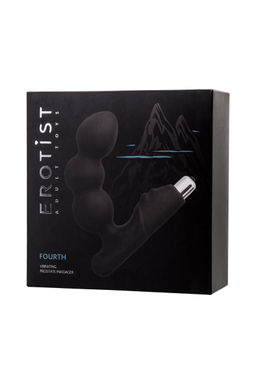 Стимулятор простаты Erotist Fourth, силикон, черный, 12,4 см  фото 6